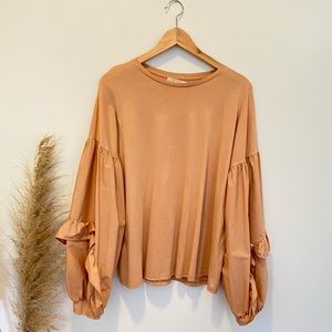 SOLD - Zara Puff sleeve shirt
